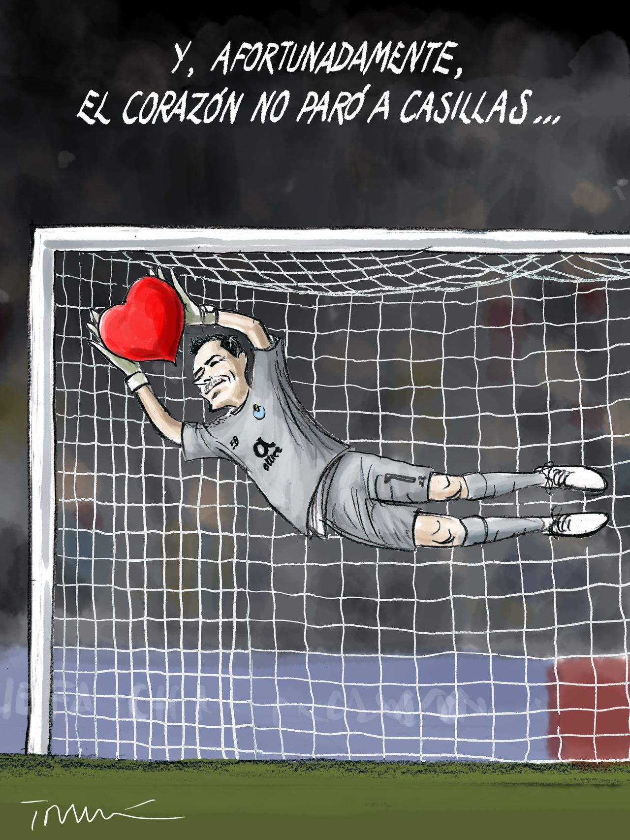 El corazón no paró a Casillas