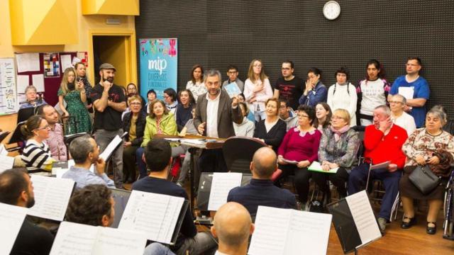 Xulio Ferreiro acude al ensayo general