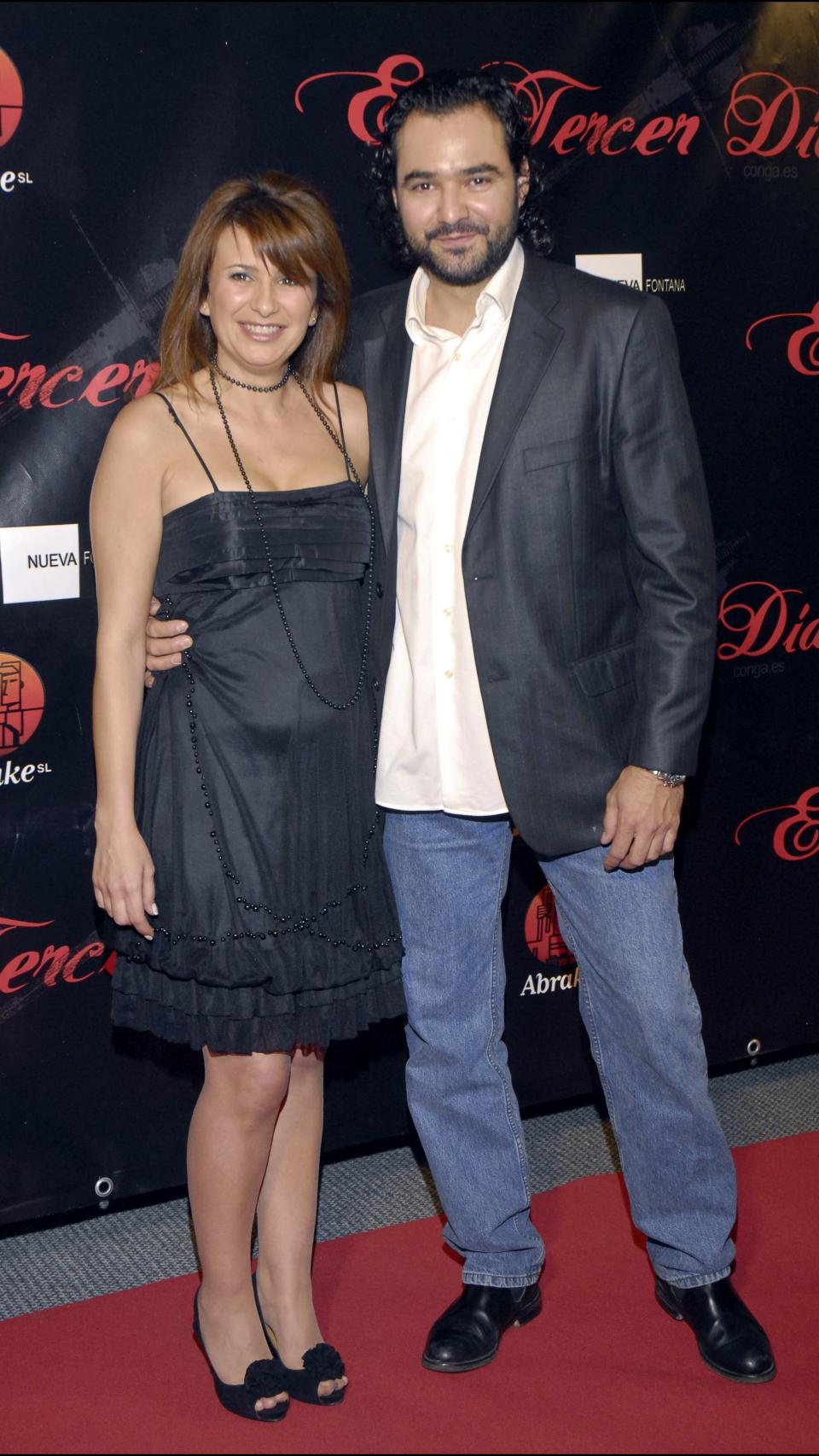 Gema López y Antonio Pardo, su exmarido durante el estreno del corto 'El Tercer Día'.