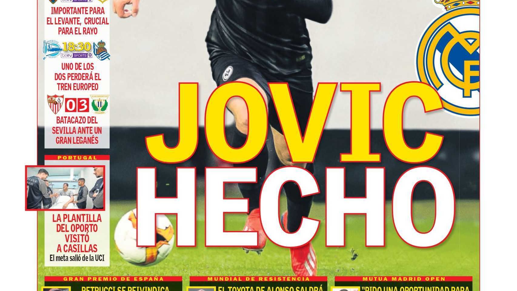 Portada diario AS (4/5/2019)