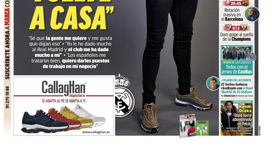 Portada diario MARCA (4/5/2019)