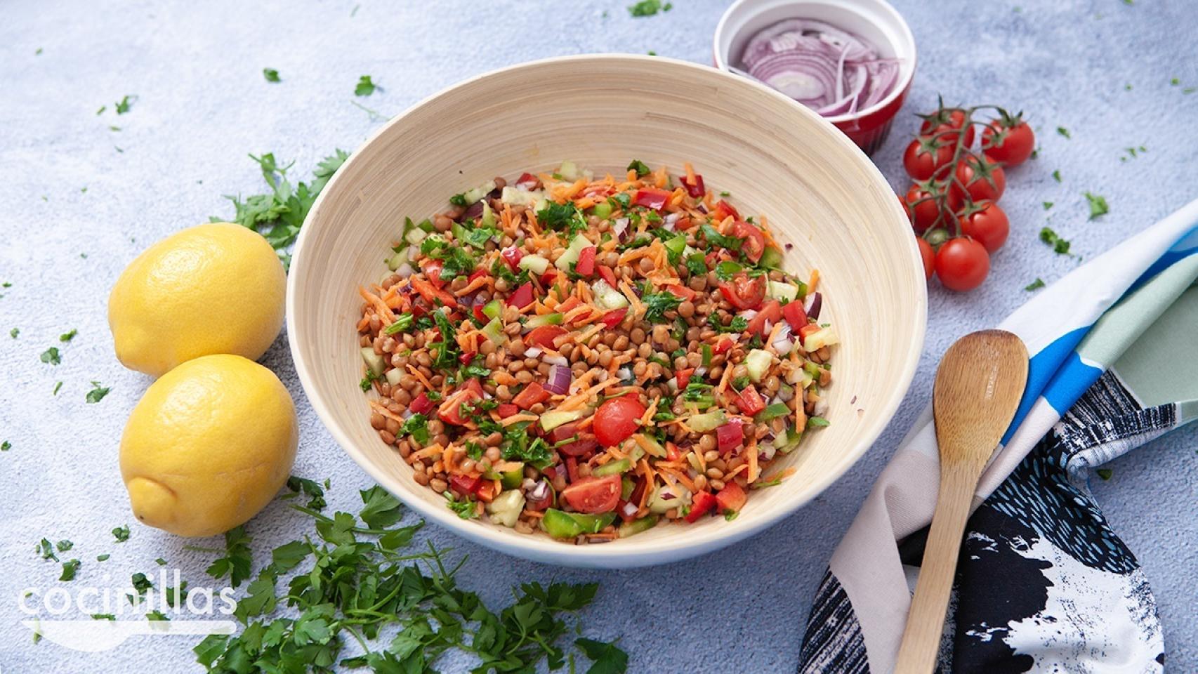 ensalada de lentejas resultado