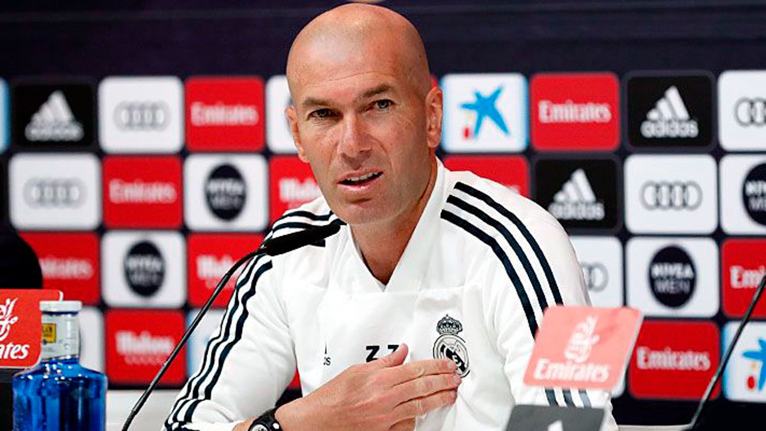 Zinedine Zidane, en rueda de prensa