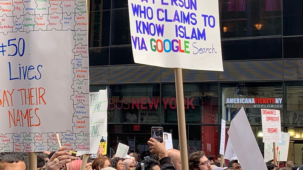 Una de las últimas protestas contra Google en Nueva York.