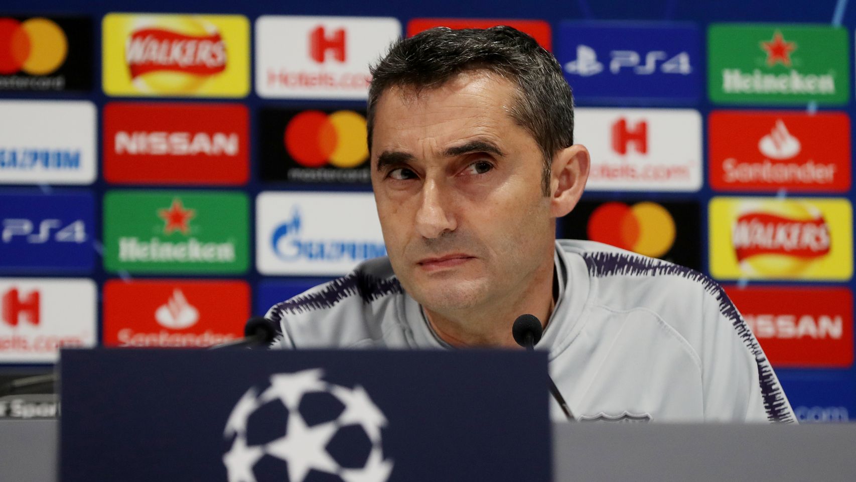 Ernesto Valverde, en rueda de prensa previa a la Champions League