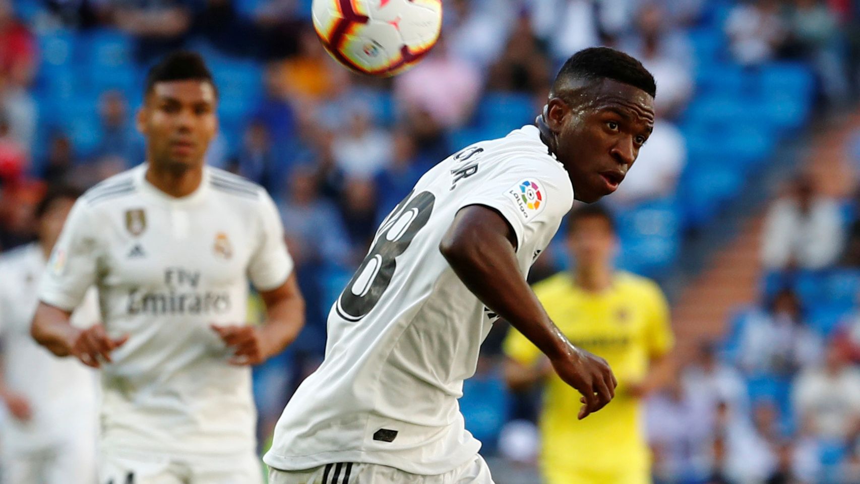 Vinicius realiza una 'espaldinha' frente al Villarreal