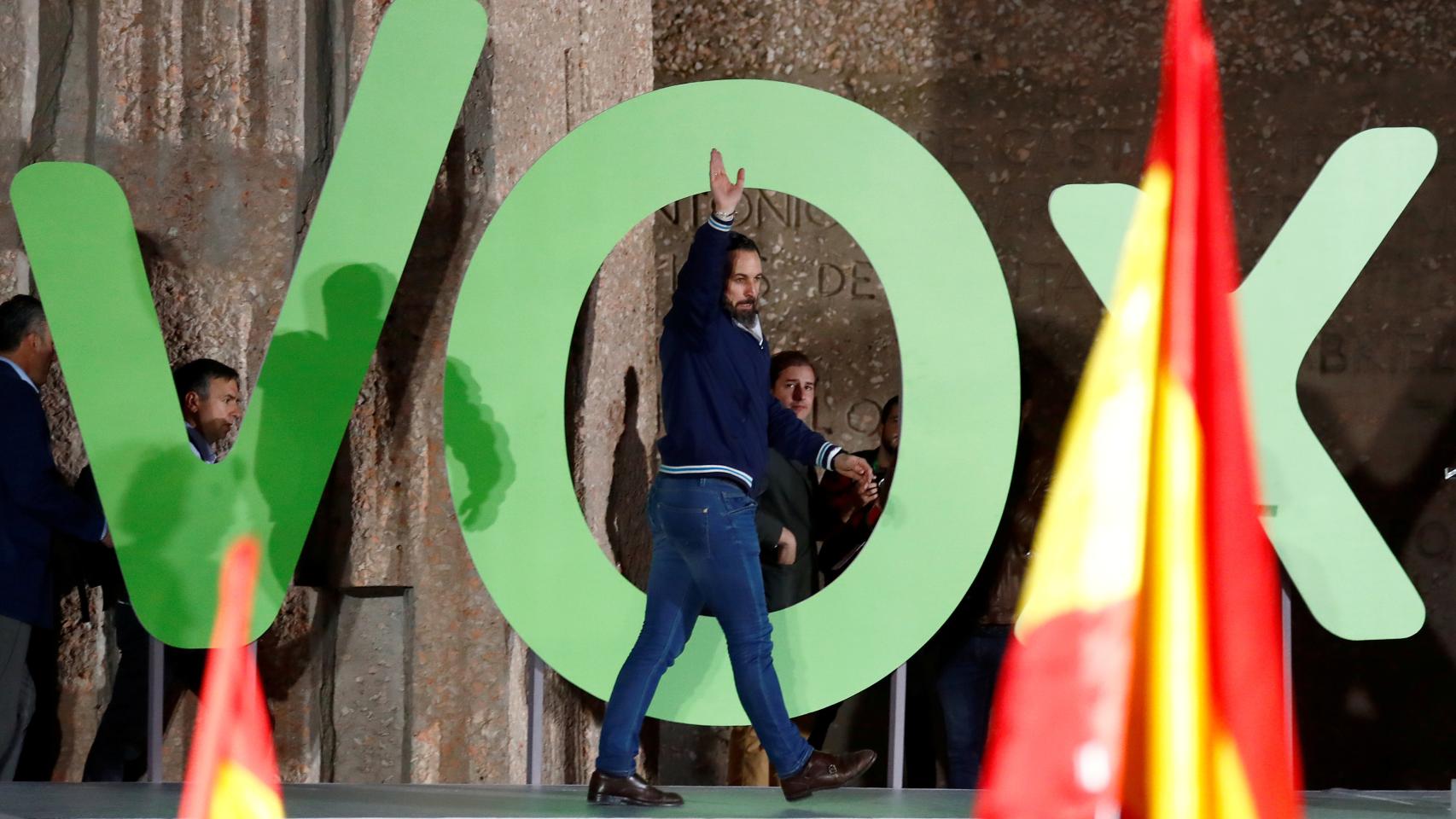 El líder de Vox, Santiago Abascal.