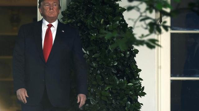 Donald Trump, presidente de EEUU, durante un acto en la Casa Blanca.