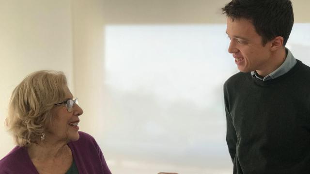 Manuela Carmena e Íñigo Errejón.