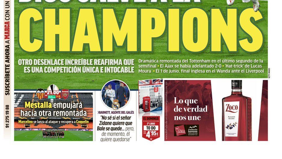 Portada MARCA (09/05/19)