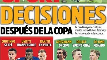 La portada del diario Sport (10/05/2019)