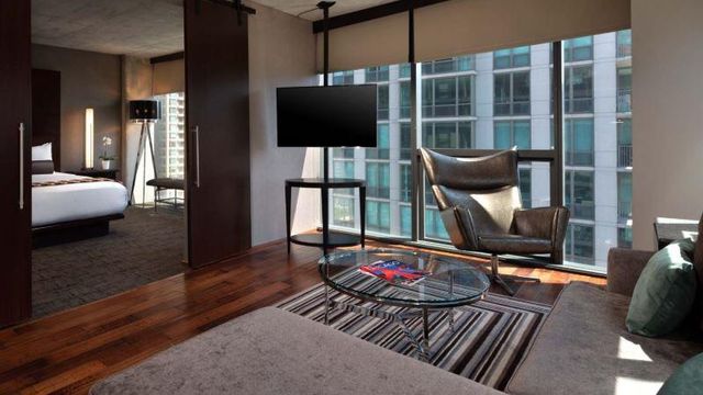 Imagen de una de las suites del hotel