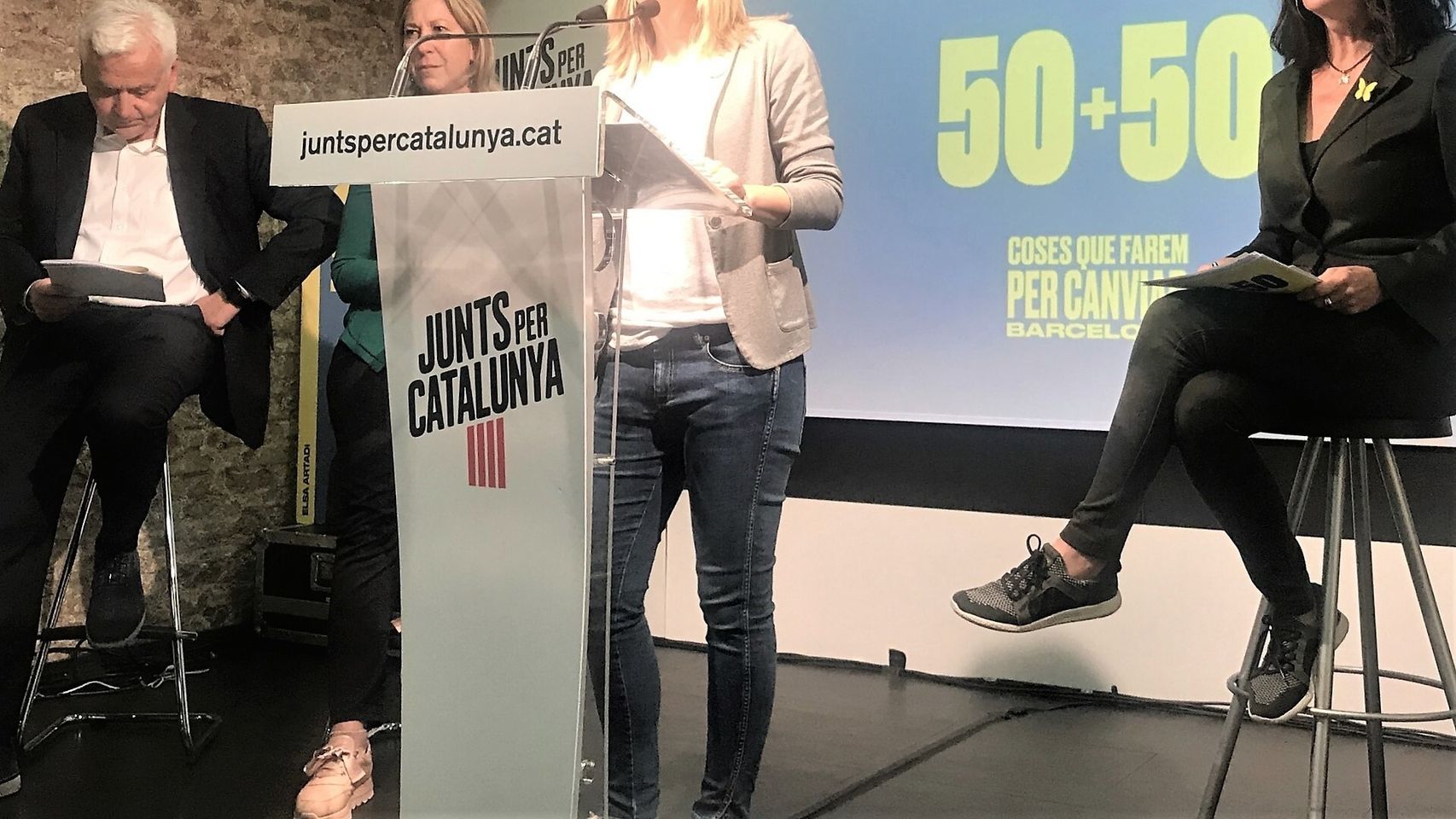 Elsa Artadi ha leído las palabras de Forn en un acto en Barcelona