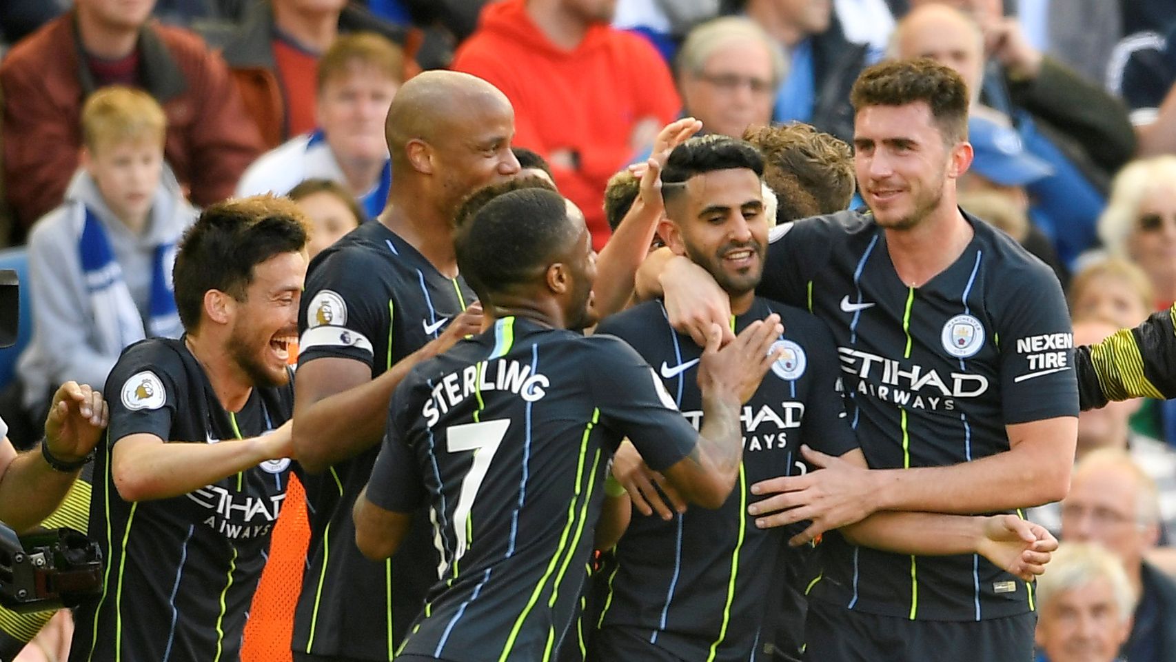 El Manchester City golea al Brighton