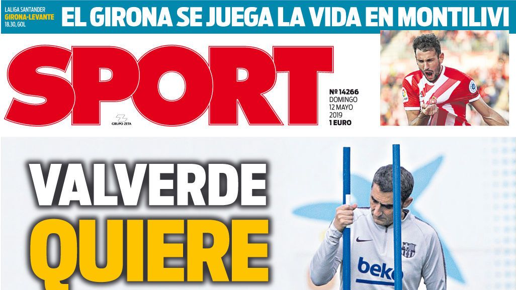 Portada Sport (12/05/19)