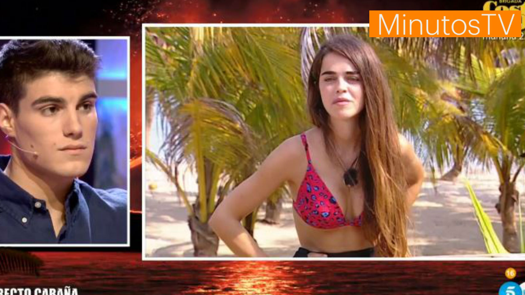 Violeta junto a su pareja Julen en 'Supervivientes'.