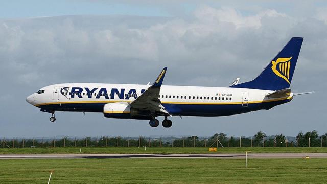 Un avión de Ryanair en una imagen de archivo.