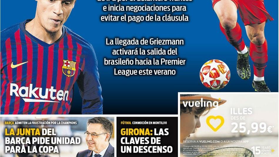 Portada diario SPORT (14/05/2019)