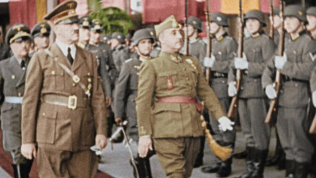Hitler y Franco en Hendaya.