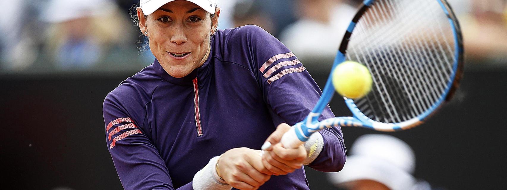 Muguruza, durante el torneo en Roma