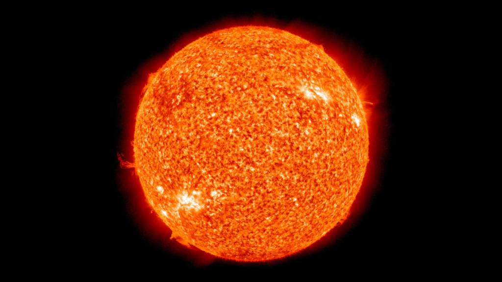 Una fotografía del sol.