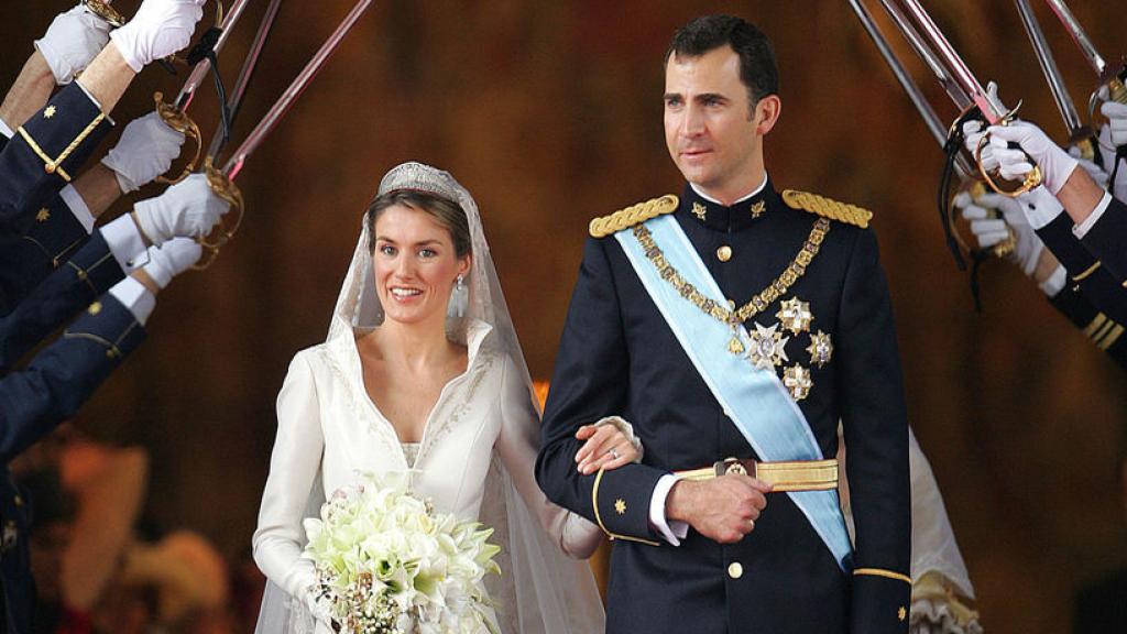 Felipe y Letizia el día de su boda.