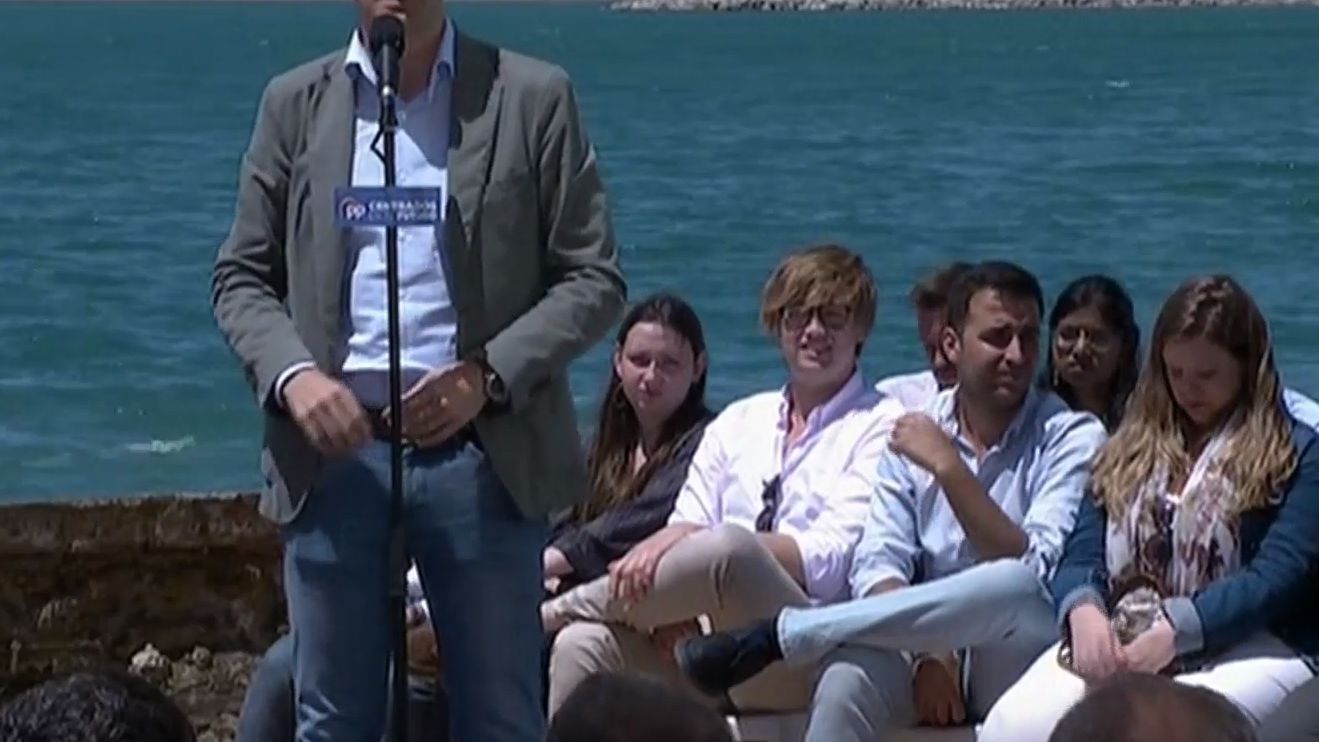 Pablo Casado, durante un mitin este sábado en Málaga.