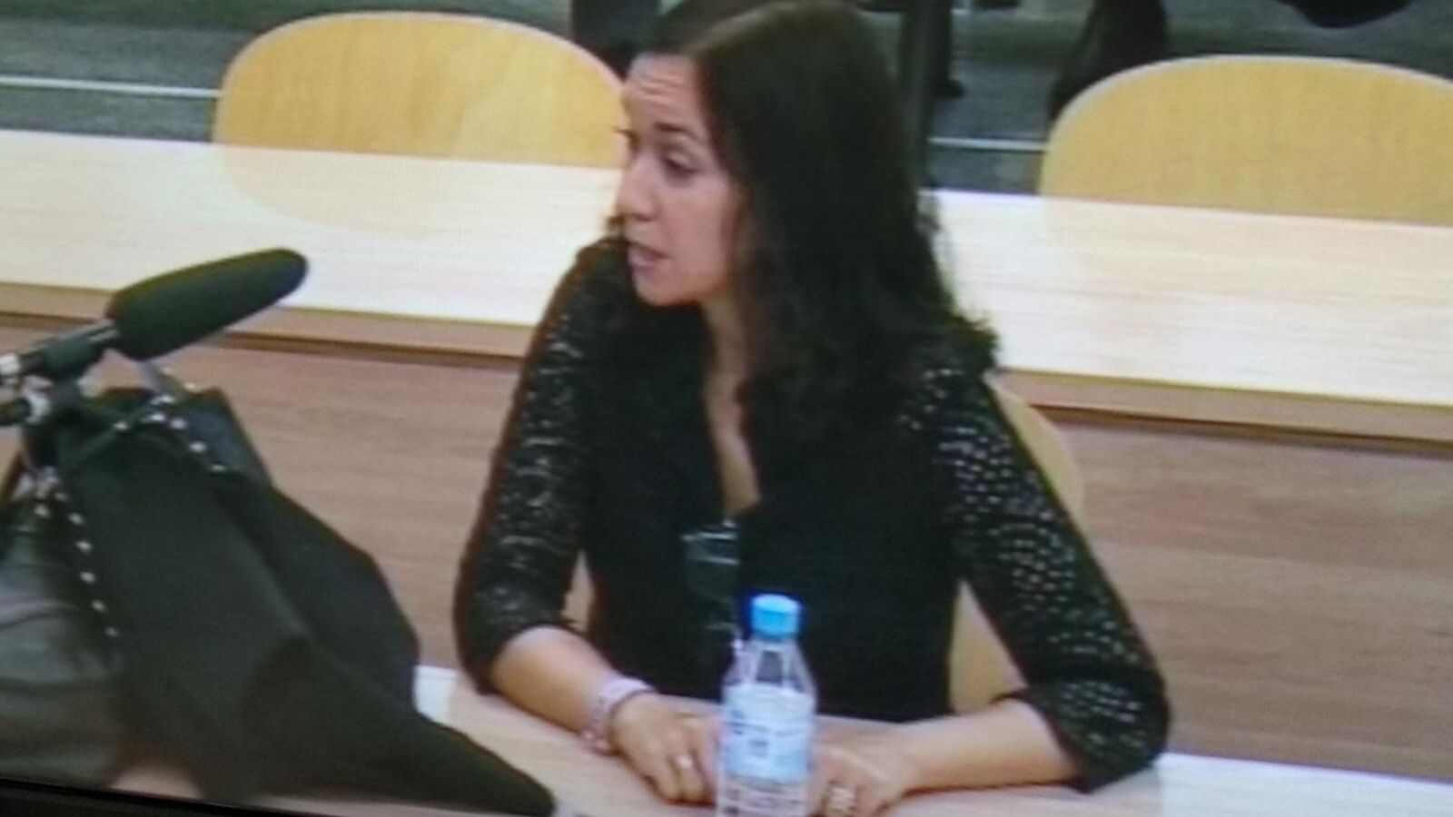 La exdirectora del área de auditoría contable y servicios centrales de Bankia María Soraya Paredes García durante su declaración.