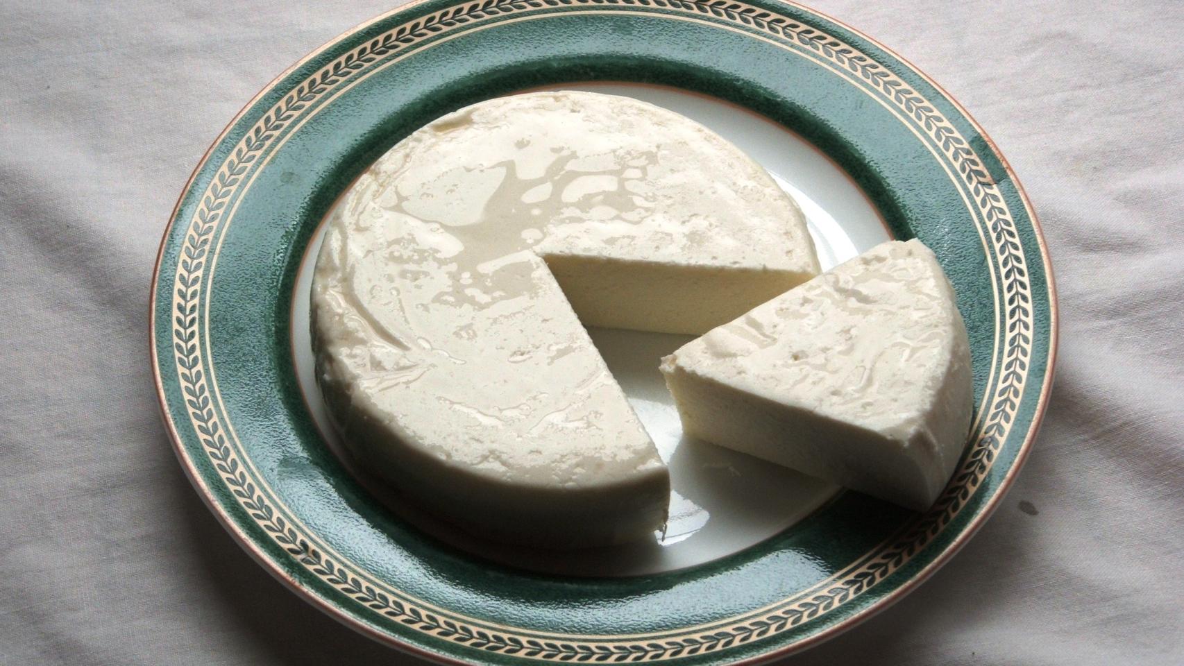 Porción de queso fresco.