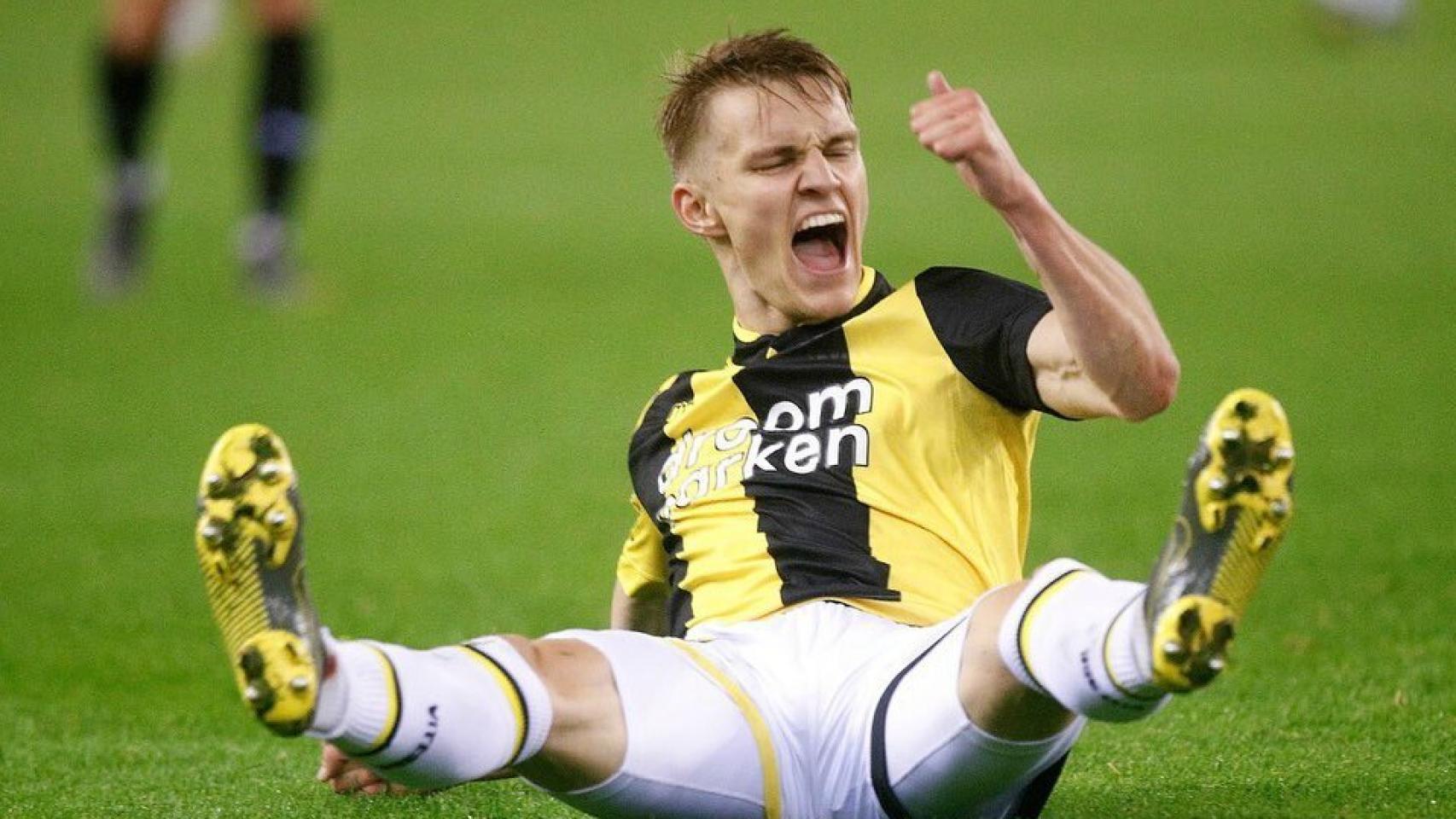 Odegaard celebra un gol con el Vitesse. Foto: Instagram (@odegaard.98)