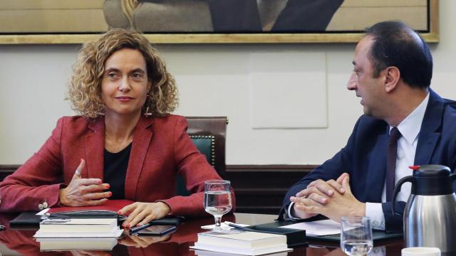 Batet, junto al vicepresidente segundo del Congreso, Alfonso Rodríguez Gómez de Celis (PSOE).