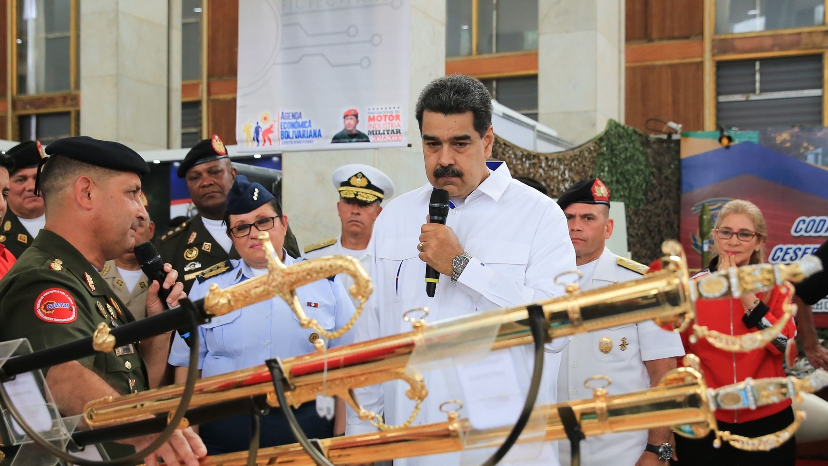 Maduro, en la Feria de Innovación, Desarrollo, Ciencia y Tecnología de la Fuerza Armada Nacional Bolivariana.