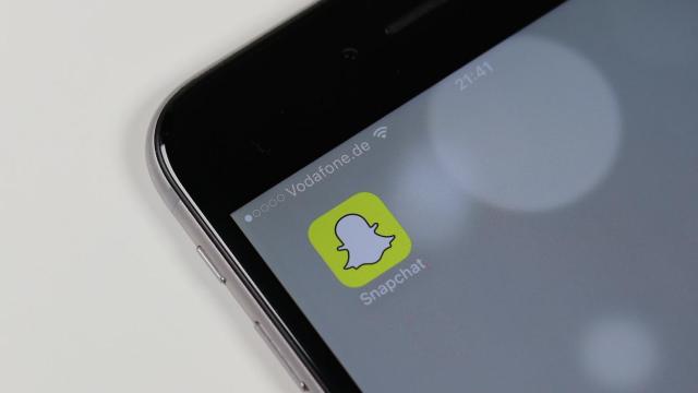 La aplicación de Snapchat en un móvil.