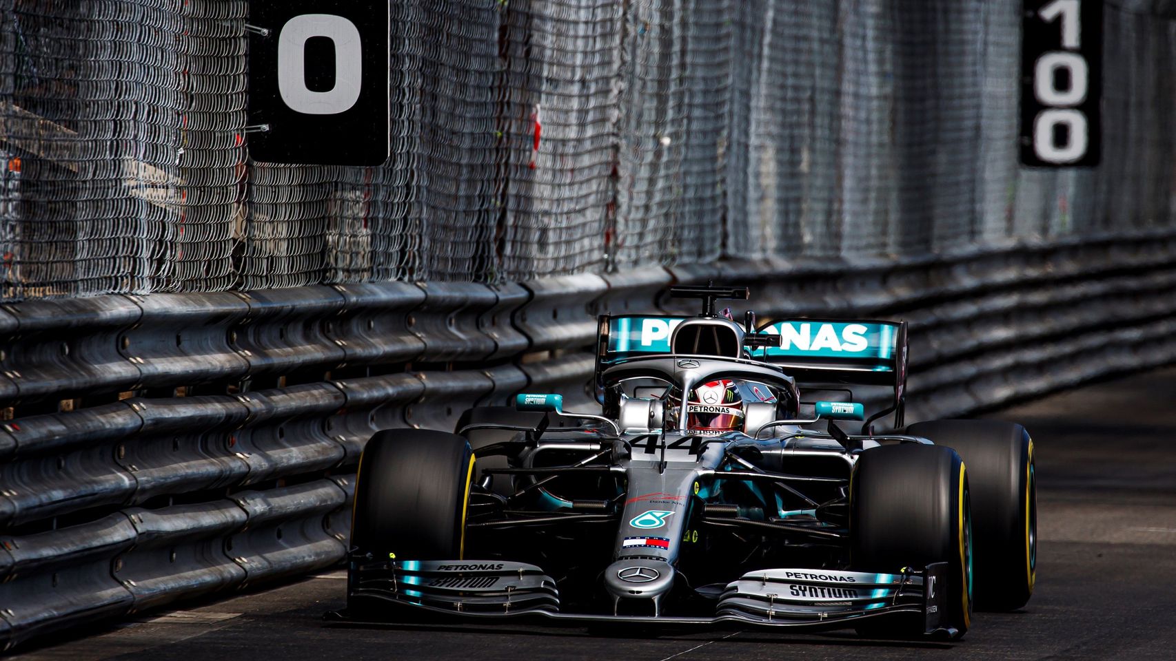 Hamilton, durante el GP de Mónaco