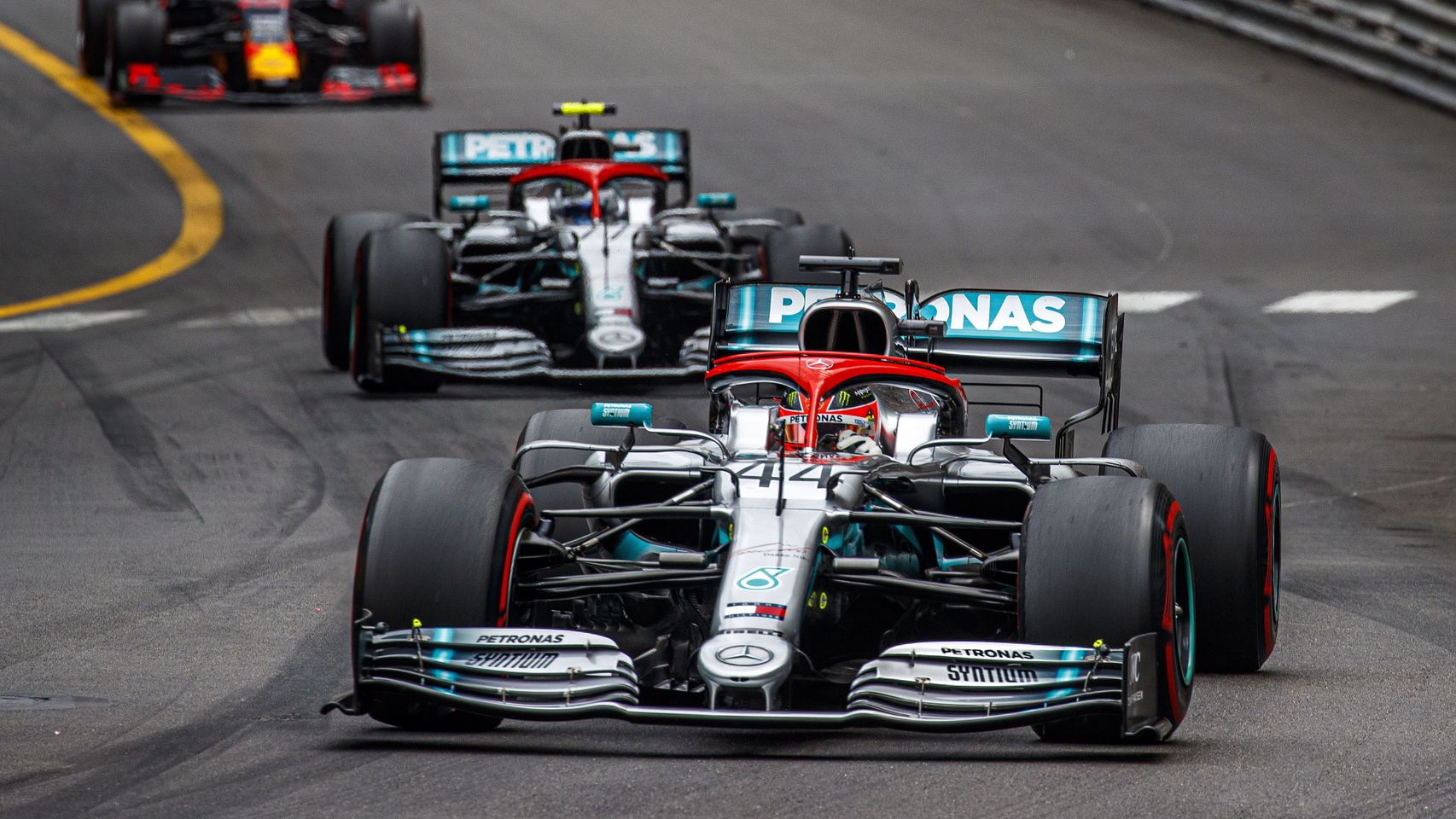 Hamilton, en un momento del GP de Mónaco
