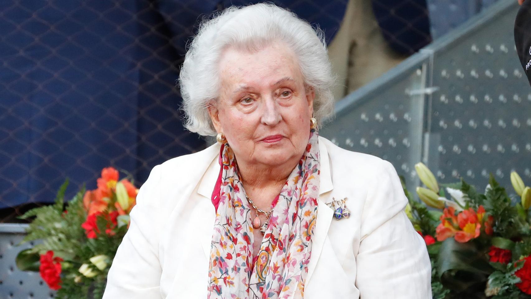 La infanta Pilar de Borbón.