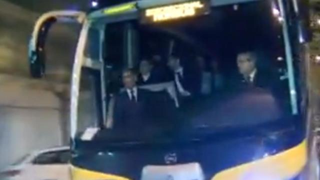 El regreso del autobús del Barça tras perder la Copa del Rey