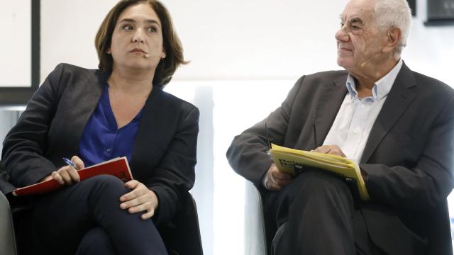 Ada Colau y Ernest Maragall en un debate electoral.