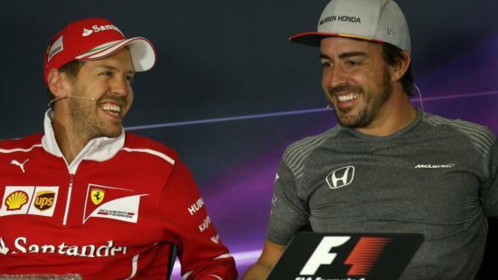 Vettel y Fernando Alonso