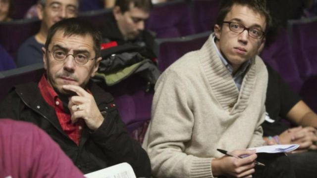 Juan Carlos Monedero junto a Íñigo Errejón en una imagen de archivo.