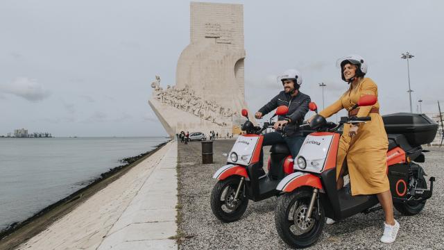 Motos de Acciona en Lisboa.