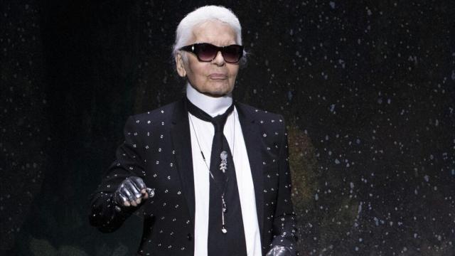 El diseñador Karl Lagerfeld.