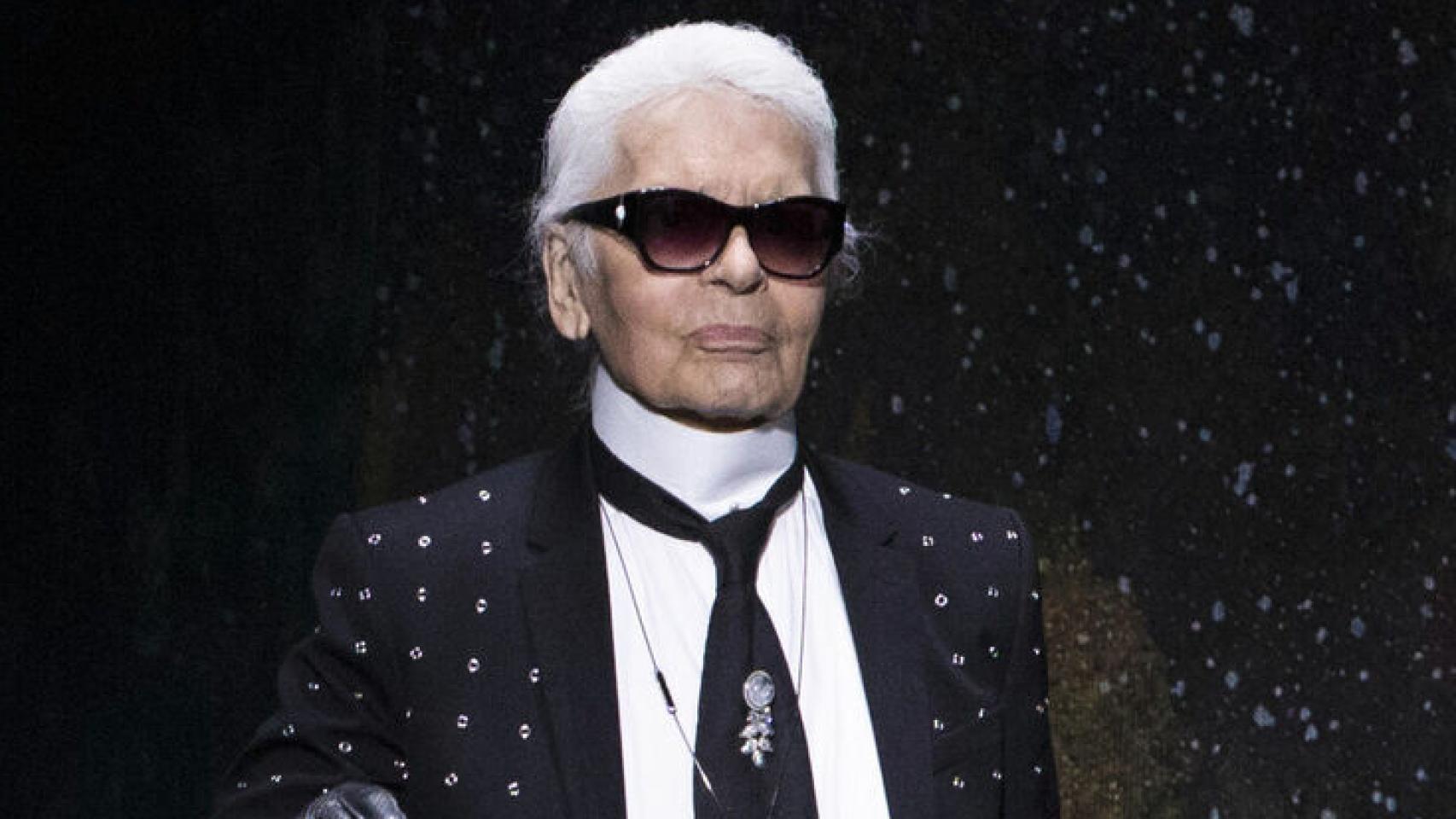 El diseñador Karl Lagerfeld.