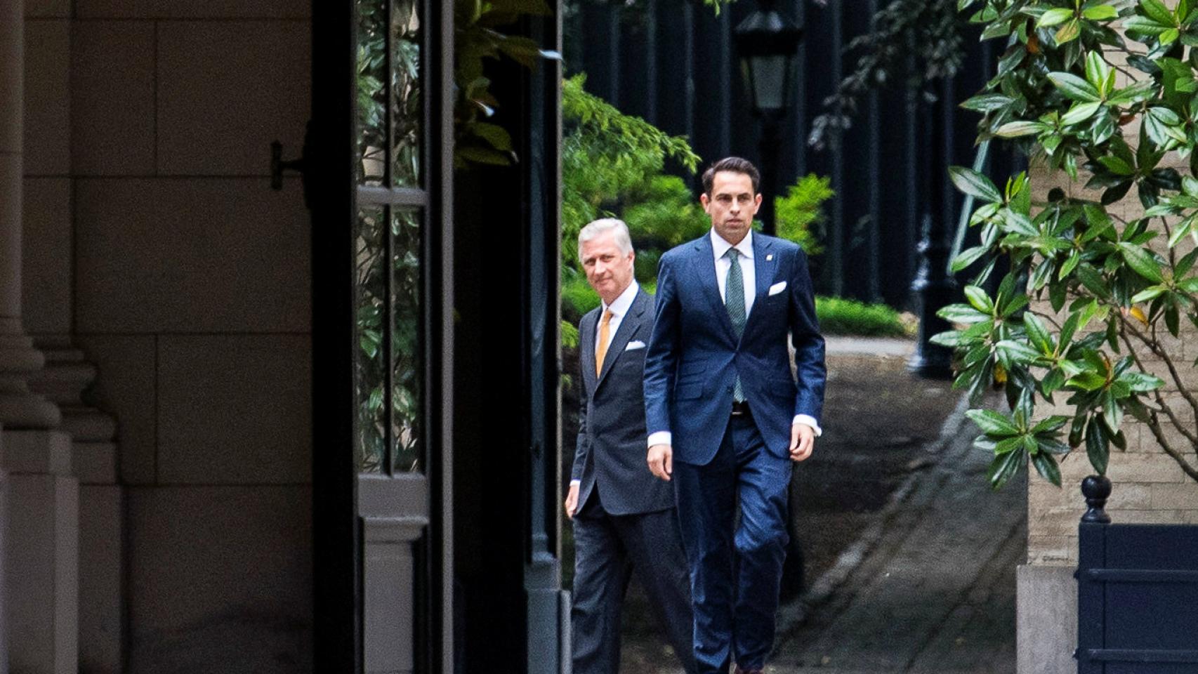 El rey Felipe ha recibido este miércoles a Tom Van Grieken, el líder del ultra Vlaams Belang