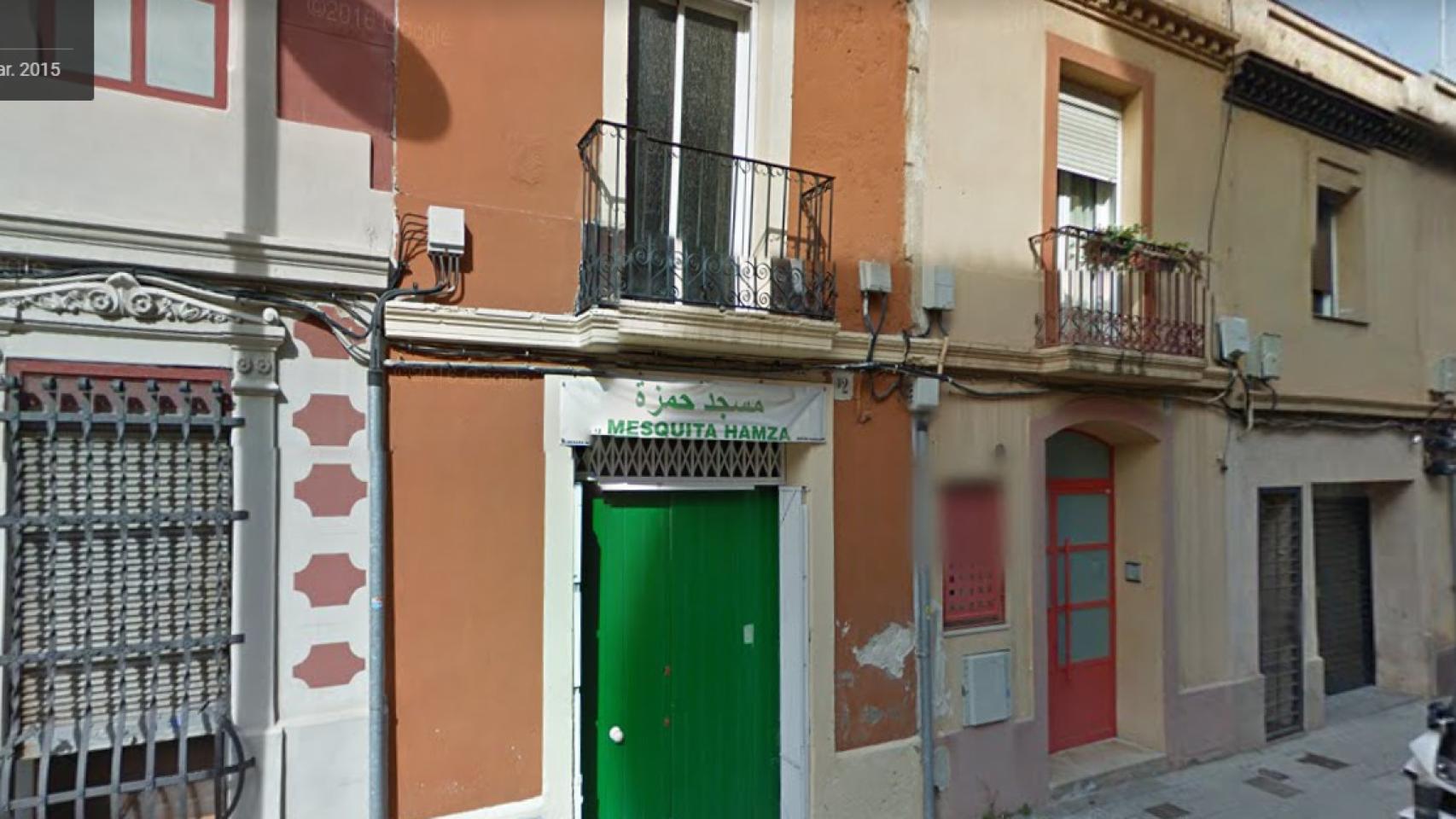 La Mezquita Hamza, donde se producían las agresiones, situada al lado de la Sagrada Familia en Barcelona. Foto: Google Maps.