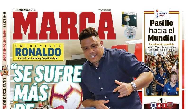Portada diario MARCA (30/05/2019)