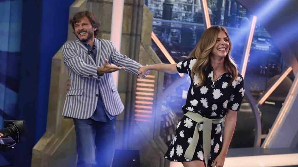 Salva Reina y Manuela Velasco, a su entrada en 'El Hormiguero'.