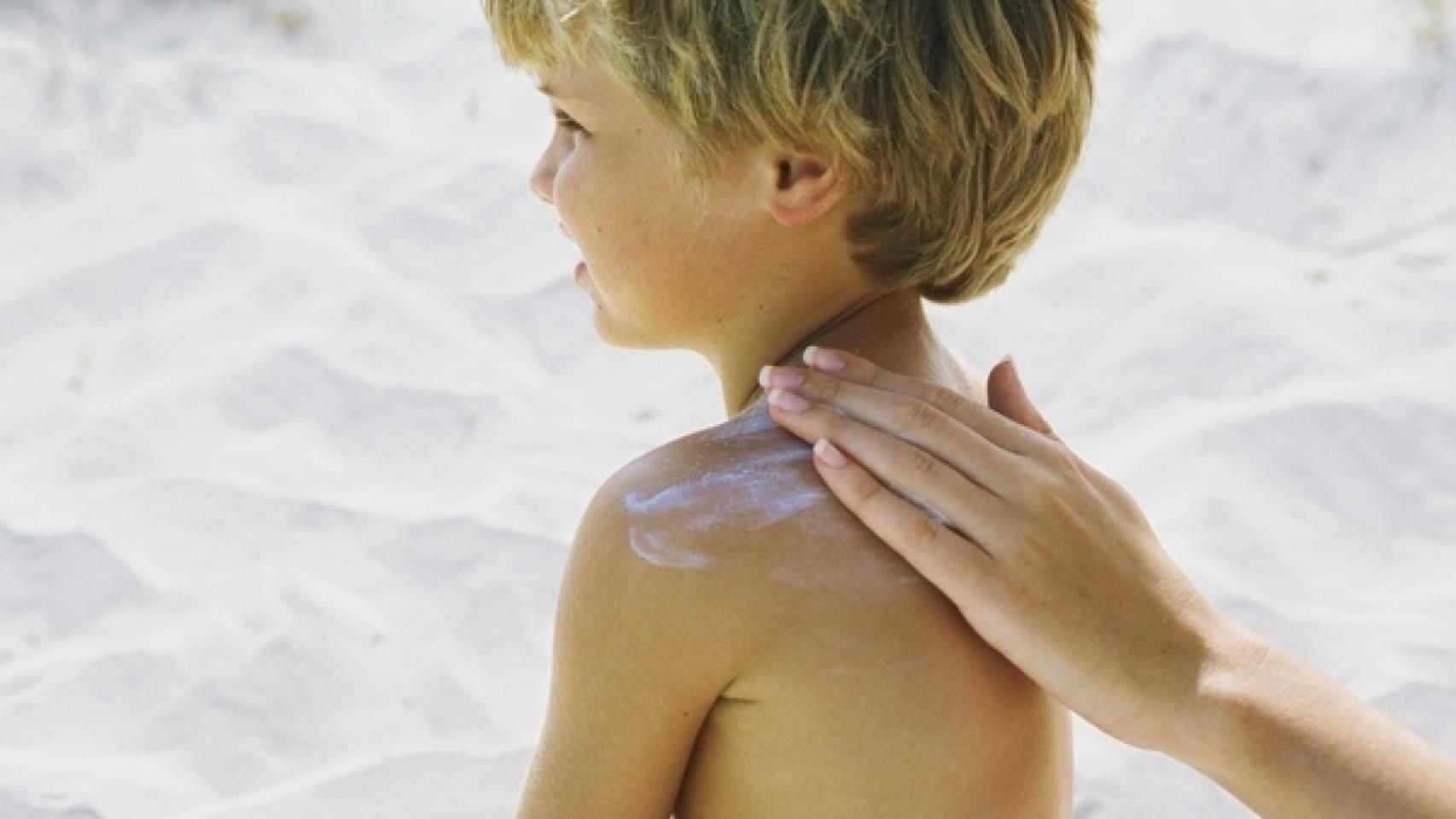 Protección solar para niños.