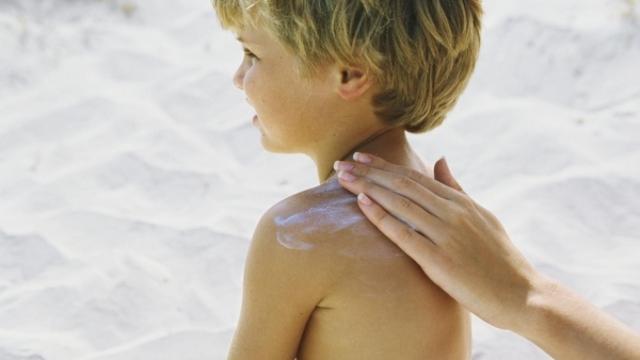 Protección solar para niños.