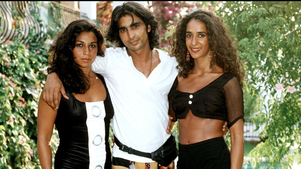 Lolita, Antonio Flores y Rosario Flores en una imagen del año 1990.